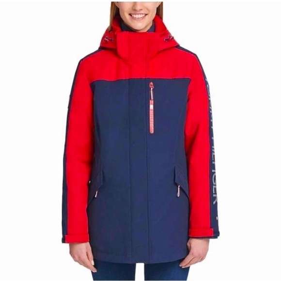 NEW! TOMMY HILFIGER 3 in 1 All Weather System Jacket Hooded Women's SZ S - Picture 1 of 16